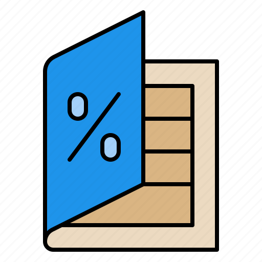 Interest, rate, book, table, percent, finance, financial icon - Download on Iconfinder