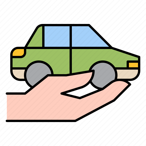 Loan, car, finance, financial, banking, hand icon - Download on Iconfinder