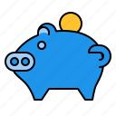 piggy, banks, finance, financial, currency, money, savings, deposit