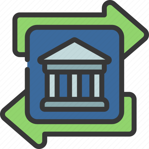 Bank, transfer, finance, send, money icon - Download on Iconfinder