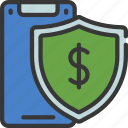 mobile, money, protection, finance, shield, cost