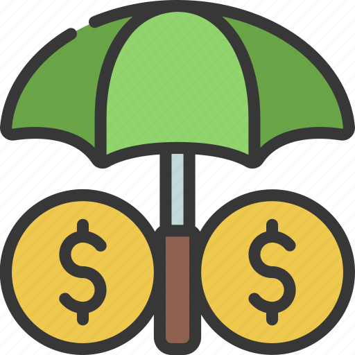 Money, cover, finance, umbrella, covered icon - Download on Iconfinder