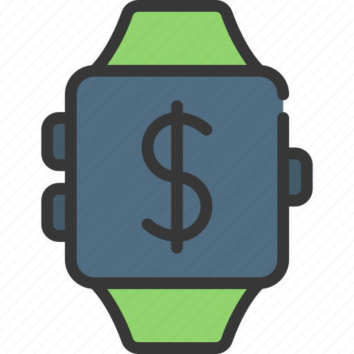Smart, watch, money, finance, wristwatch, cash icon - Download on Iconfinder