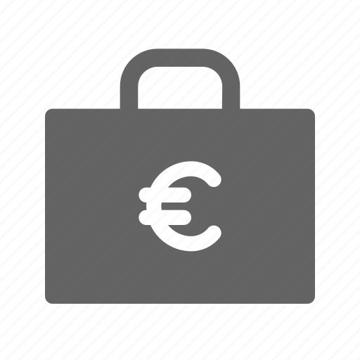 Bag, briefcase, euro, money icon - Download on Iconfinder