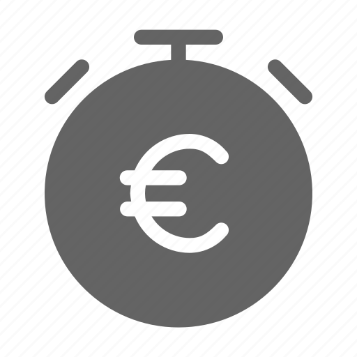 Clock, euro, money, time icon - Download on Iconfinder