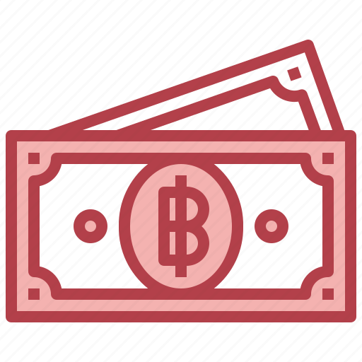 Baht, money, cash, currency, banknote icon - Download on Iconfinder