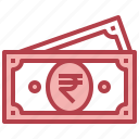 rupee, money, cash, currency, banknote