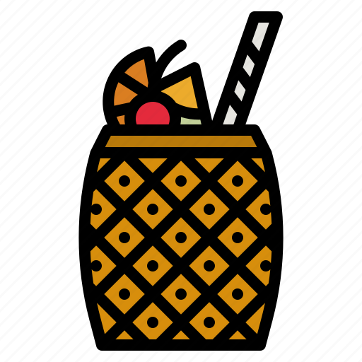 Cocktail, pub, bar, pineapple, drinks icon - Download on Iconfinder