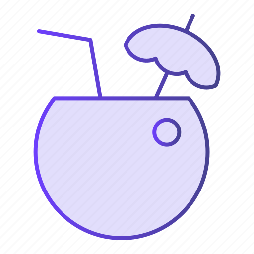 Cocktail, juice, coconut, drink, summer, holiday, tropical icon - Download on Iconfinder