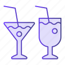 glass, cocktail, alcohol, bar, beverage, drink, lemon, liquid, fresh