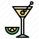 martini, drink, alcohol, beverage