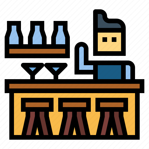 Bar, restaurant, drink, bartender icon - Download on Iconfinder
