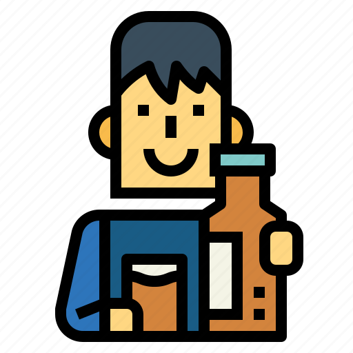 Bar, spirits, whisky, man, drink icon - Download on Iconfinder