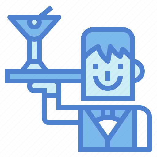 Waiter, man, professions, people icon - Download on Iconfinder