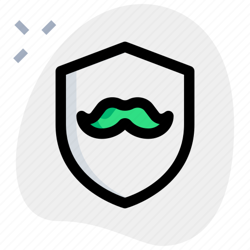 Moustache, shield, protection, safety icon - Download on Iconfinder