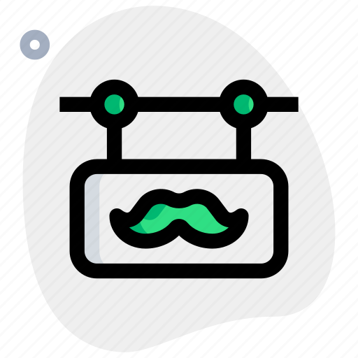 Moustache, location, barber, direction icon - Download on Iconfinder
