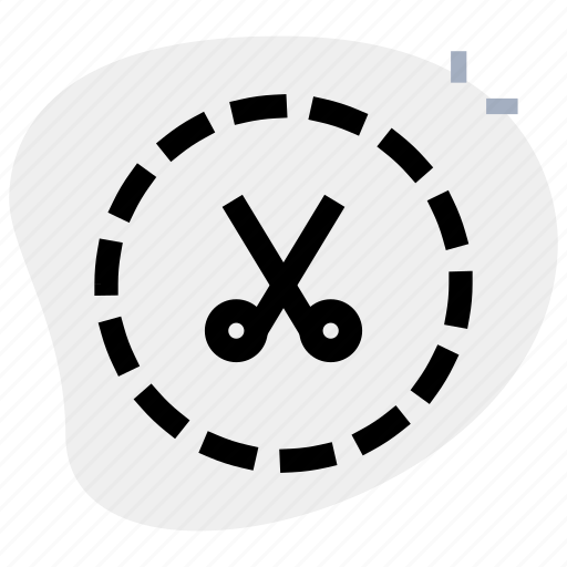 Dash, circle, cutter, scissor icon - Download on Iconfinder
