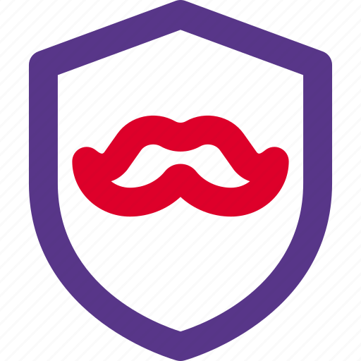 Moustache, shield, protection, barber icon - Download on Iconfinder