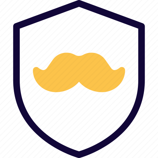 Moustache, shield, hairs, barber icon - Download on Iconfinder