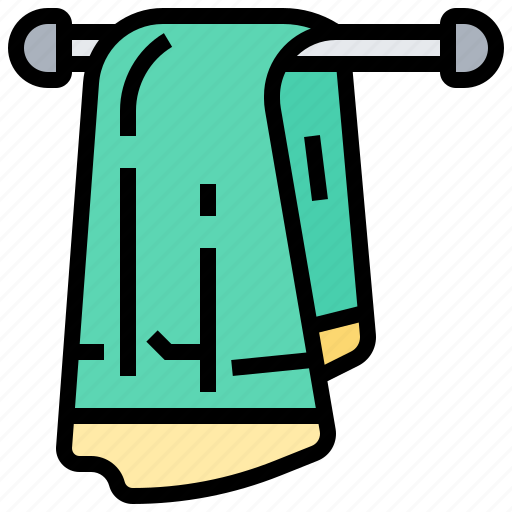 Bath, fabric, hanging, hygiene, towel icon - Download on Iconfinder
