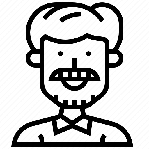 Adult, facial, hair, male, mustache icon - Download on Iconfinder