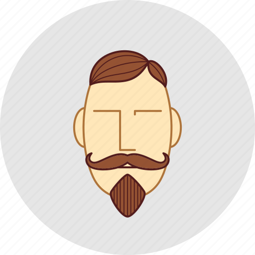 Barber, beard, flatstyle, mustache, shop, cutting, person icon - Download on Iconfinder