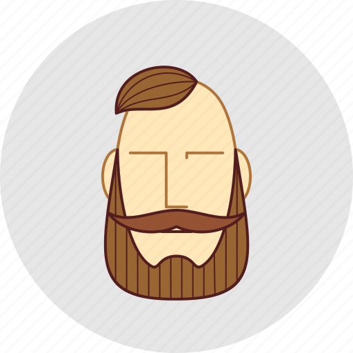 Barber, beard, flatstyle, mustache, forelock, cutting, person icon - Download on Iconfinder