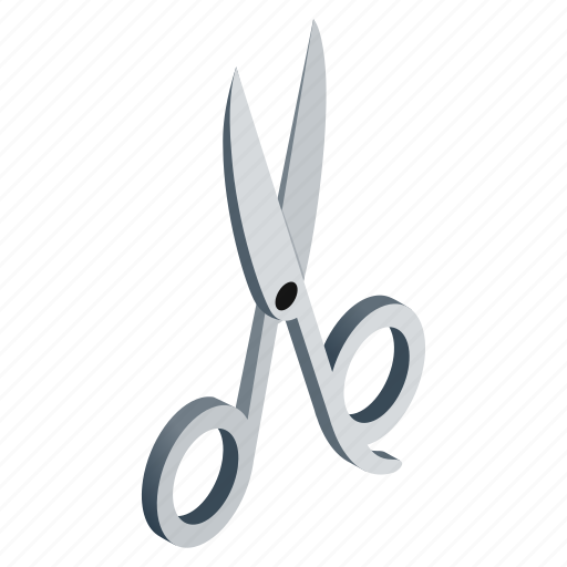 Background, cut, discount, isometric, scissor, shears, steel icon - Download on Iconfinder
