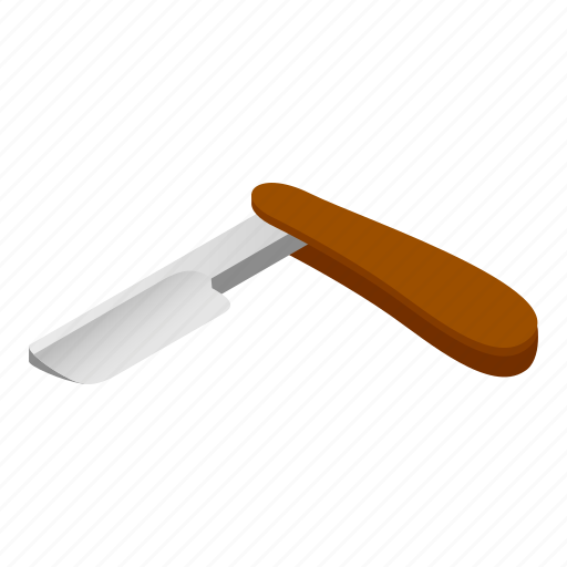 Barber, blade, isometric, knife, razor, shaver, tool icon - Download on Iconfinder