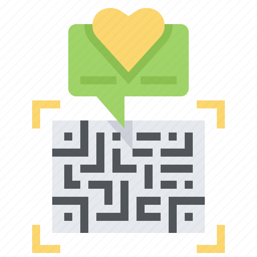 Barcode, code, data, heart, label, message, qr icon - Download on Iconfinder