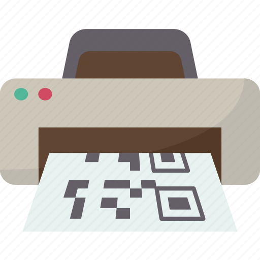 Qr, code, printer, label, coding icon - Download on Iconfinder