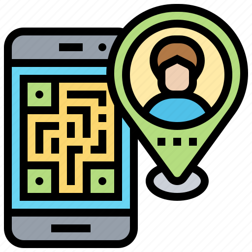 Location, map, navigator, online, smartphone icon - Download on Iconfinder