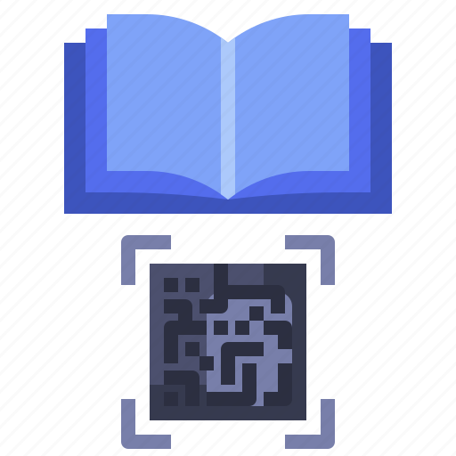 Book, books, education, qrcode, study icon - Download on Iconfinder