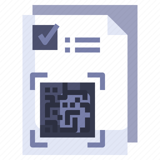 Contract, document, file, filling, paper, qr code icon - Download on Iconfinder