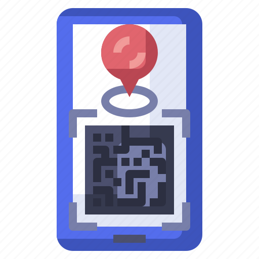 Cellphone, iphone, location, mobile, phone, qr code icon - Download on Iconfinder