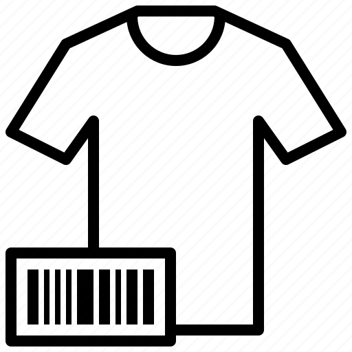 Barcode, fashion, garment, qr code, shirt, tshirt, wash icon - Download on Iconfinder