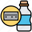 barcode, beverage, bottle, code, data, label, qr 