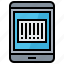barcode, code, data, label, smartphone, tag 