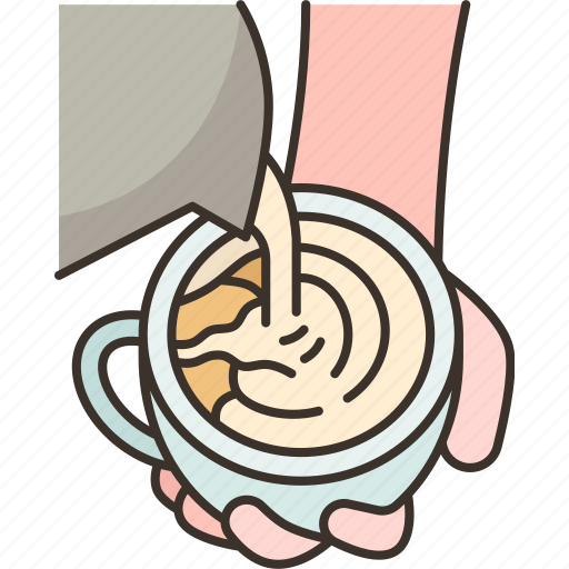 Coffee, latte, art, milk, barista icon - Download on Iconfinder