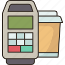 payment, coffee, buying, shop, counter