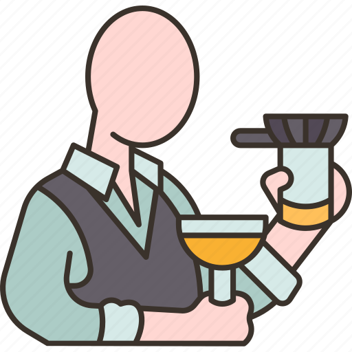 Bartender, male, barman, alcohol, mixing icon - Download on Iconfinder