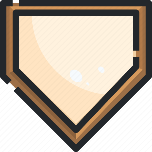 Base, baseball, field, home, plate, run, sports icon - Download on Iconfinder