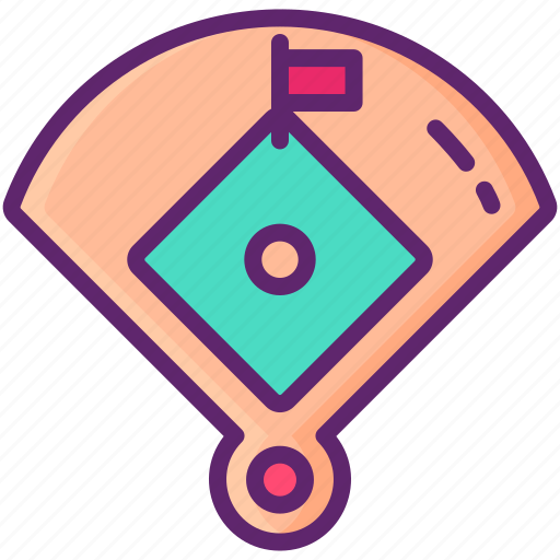 Baseball, infield, sport, sports icon - Download on Iconfinder
