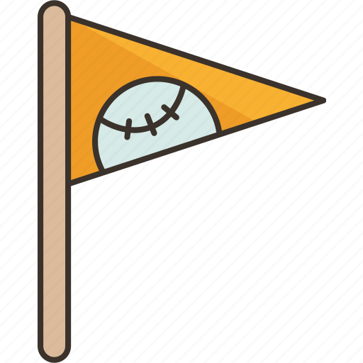 Flag, team, pennant, baseball, triangle icon - Download on Iconfinder