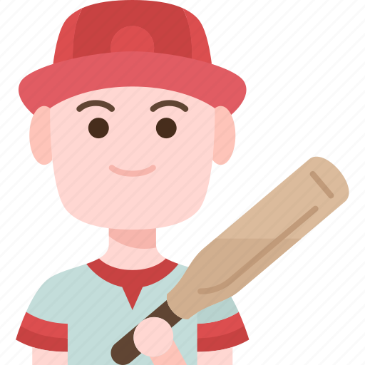 Baseball, player, batsman, team, athlete icon - Download on Iconfinder