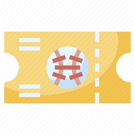Baseball, entertainment, match, pass, show, ticket, tickets icon - Download on Iconfinder