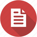 circle, document, file, form, note, report icon