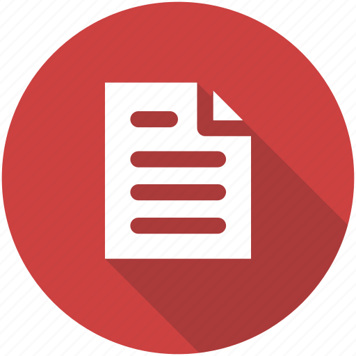 Circle, document, file, form, note, report icon icon - Download on Iconfinder