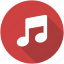 audio, circle, music, radio, service, song icon 