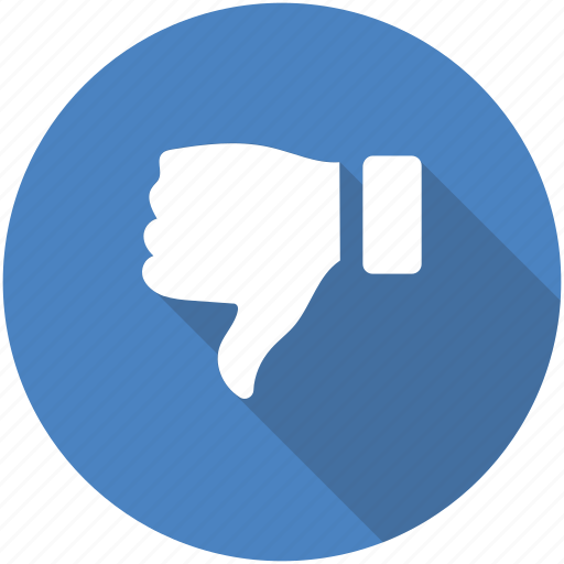 Circle, dislike, down, hate, red, reject, thumbs icon icon - Download on Iconfinder